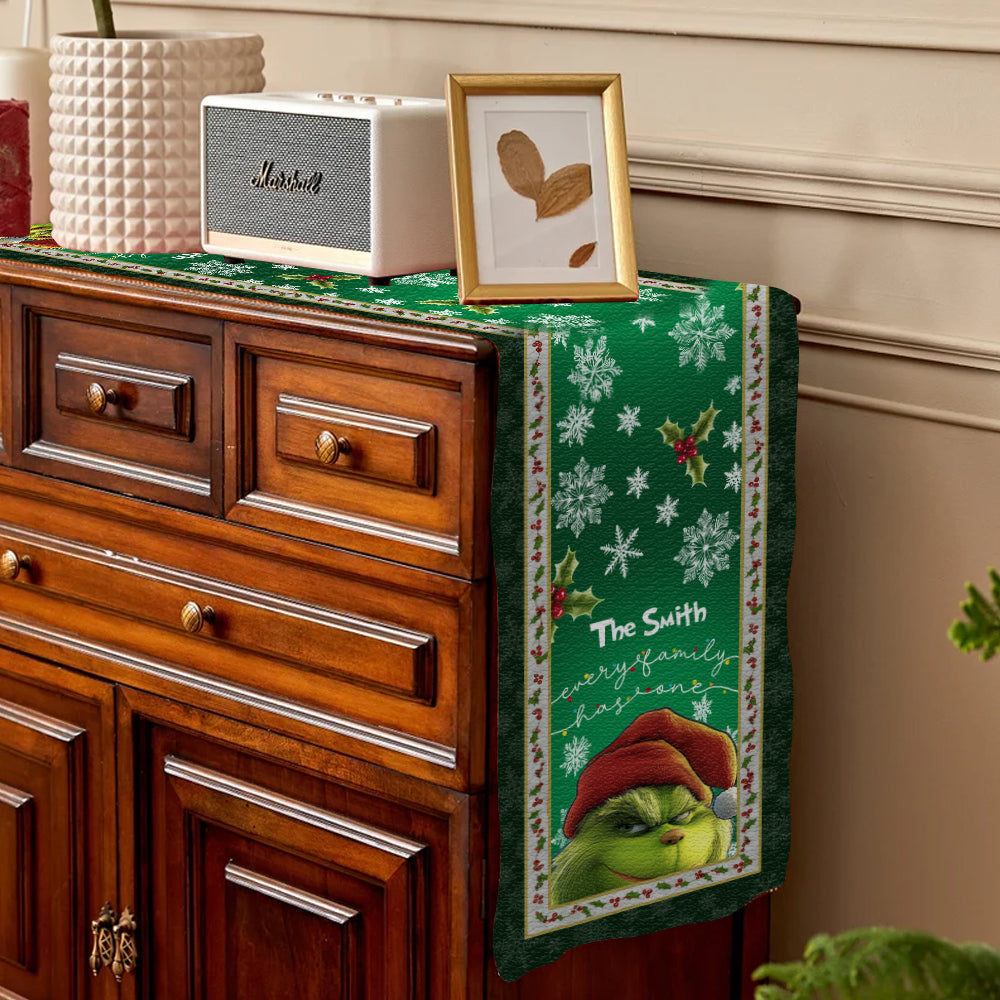 Every Family Has One Green - Personalized Stole Christmas Table Runner