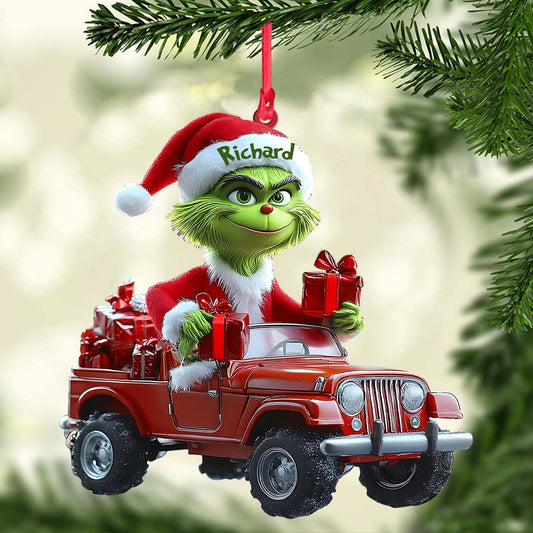 Cool Green - Personalized Stole Christmas Ornament