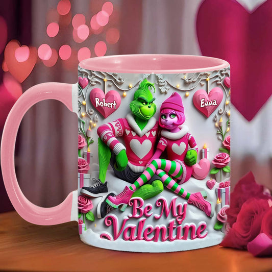 Be My Valentine - Personalized Stole Christmas Accent Mug