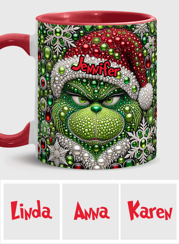 Joyeux Grinchmas - Mug personnalisé avec étole de Noël