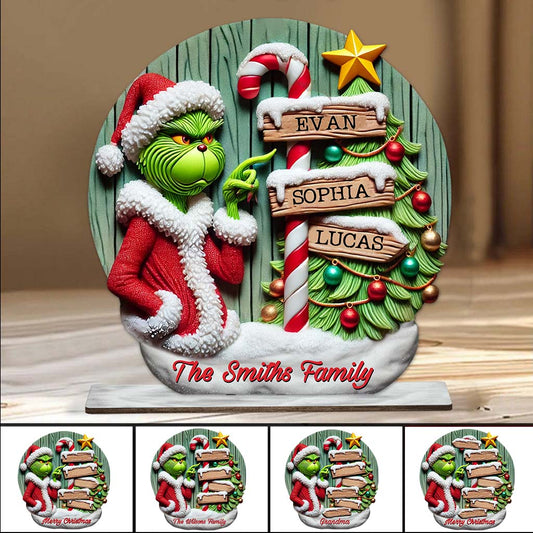 Merry Christmas - Personalized Stole Christmas 1 Layered Big Freestanding