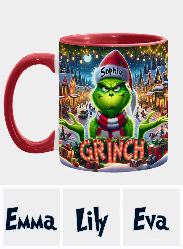Merry Christmas - Personalized Stole Christmas Accent Mug
