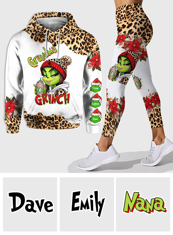 Grinchy Mama - Personalized Stole Christmas Hoodie and Leggings