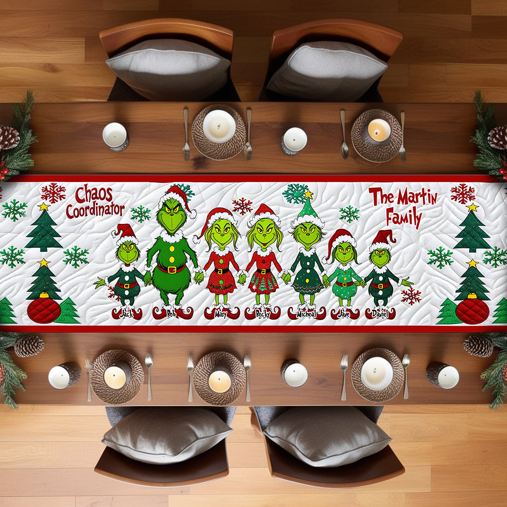 Chaos Coordinator - Personalized Stole Christmas Table Runner