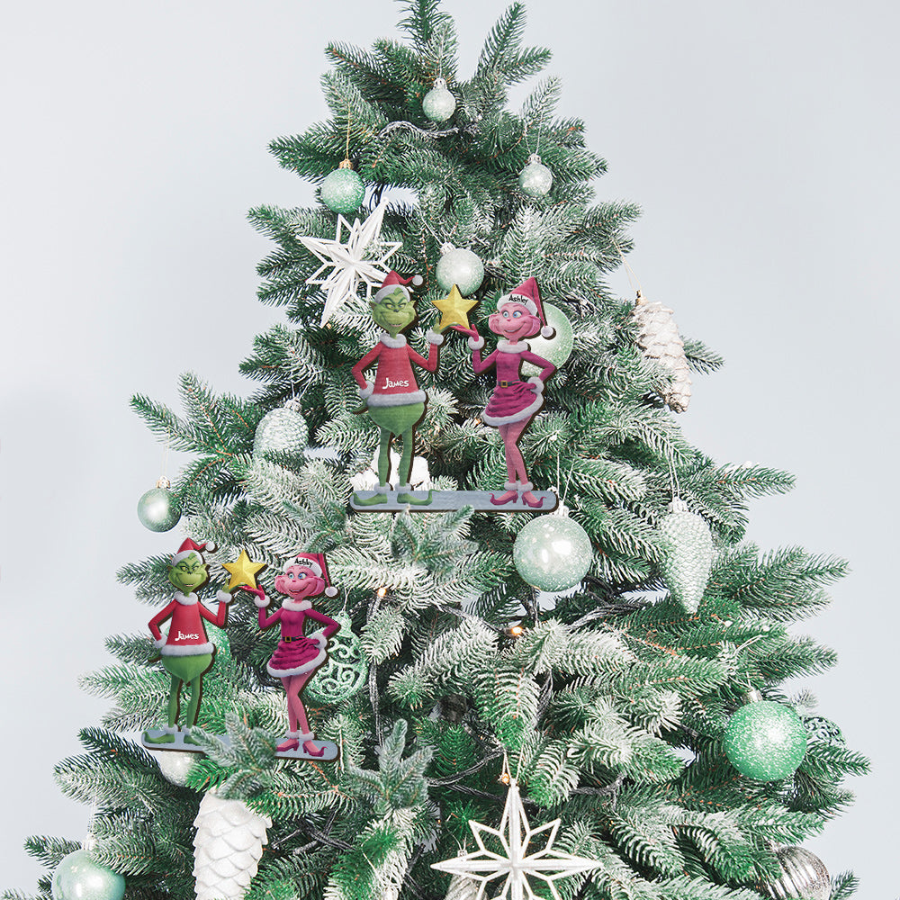Merry Grinchmas - Personalized Stole Christmas Tree Topper