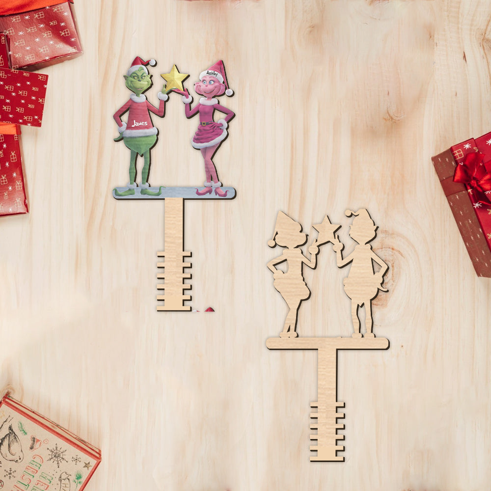 Merry Grinchmas - Personalized Stole Christmas Tree Topper