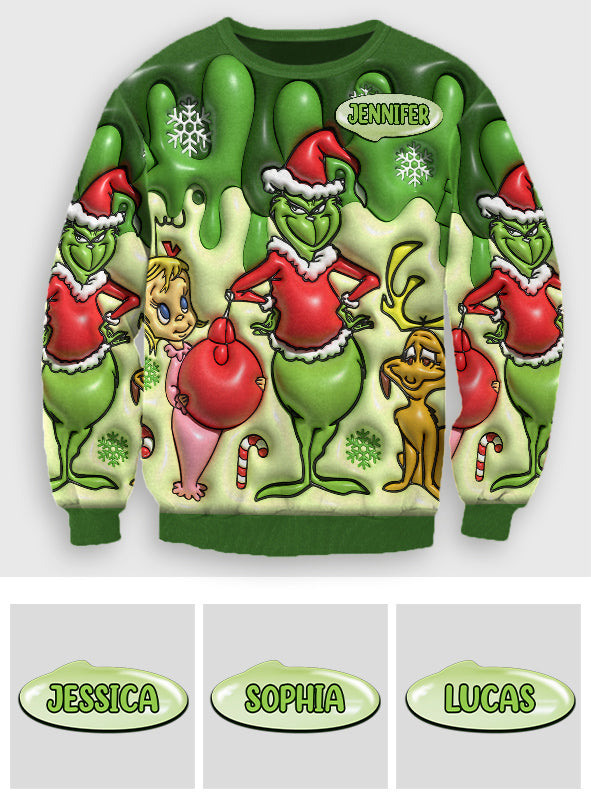 Joyeux Noël - Étole de Noël personnalisée et pull moche
