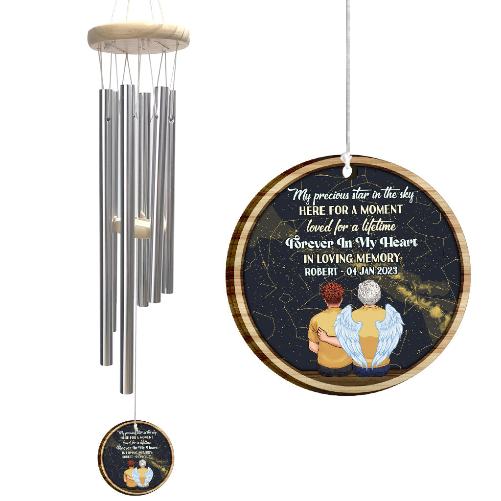 When I Look At The Stars - Personalized Memorial Wind Chime