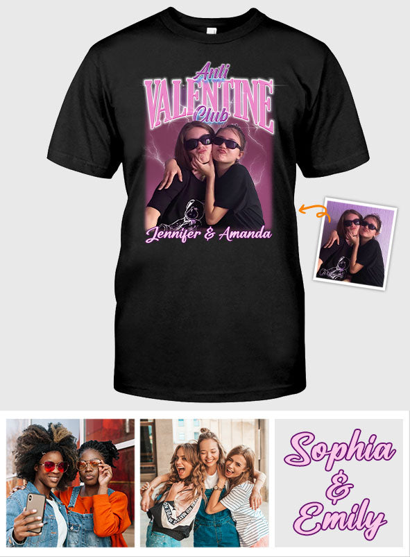Anti Valentine Club - Personalized Bestie T-shirt And Hoodie
