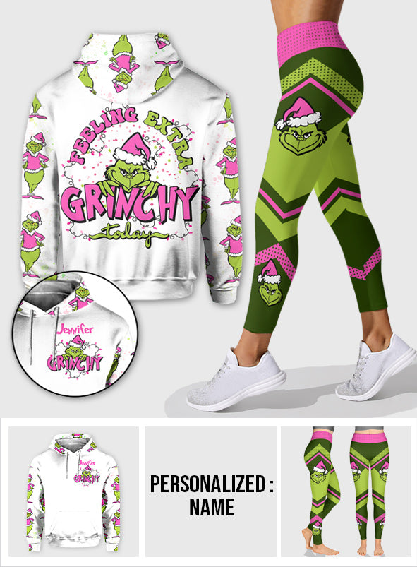 Feeling Extra Grincy - Personalized Stole Christmas Hoodie and Leggings