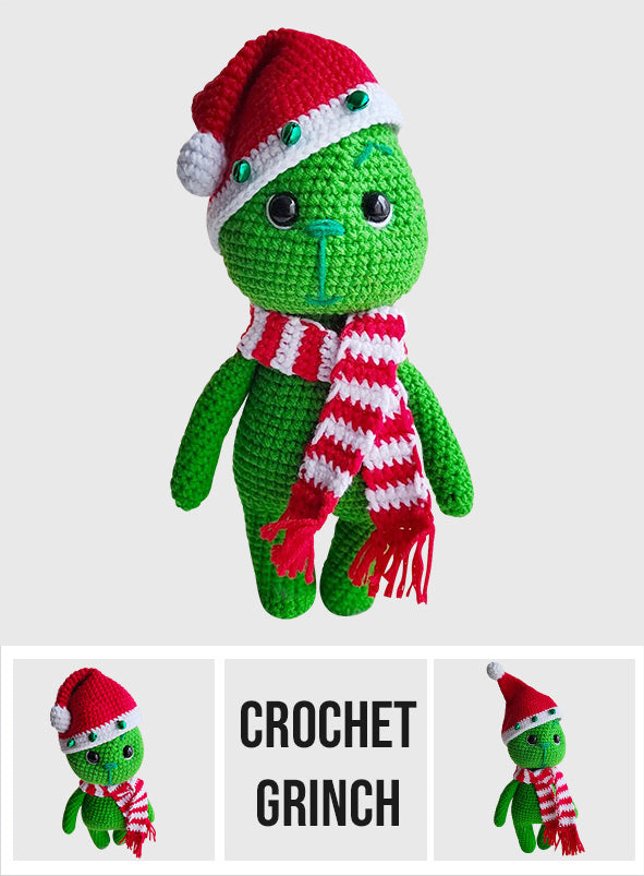 The Christmas Thief - Stole Christmas Hand Knitted Doll