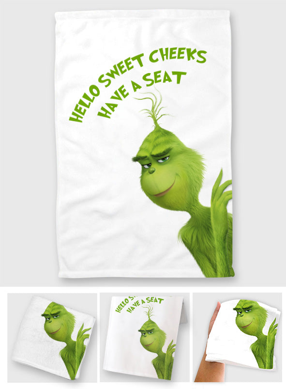 Hello Sweet Cheeks - Stole Christmas Towel