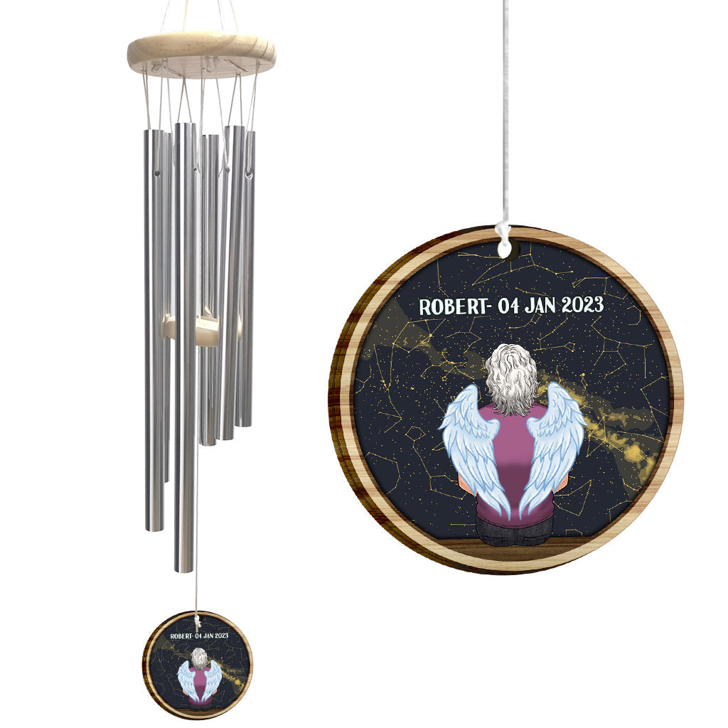 When I Look At The Stars - Personalized Memorial Wind Chime