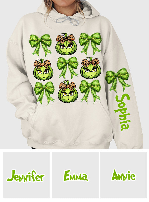 Feeling Extra Grinchy Today - Personalized Stole Christmas All Over Shirt