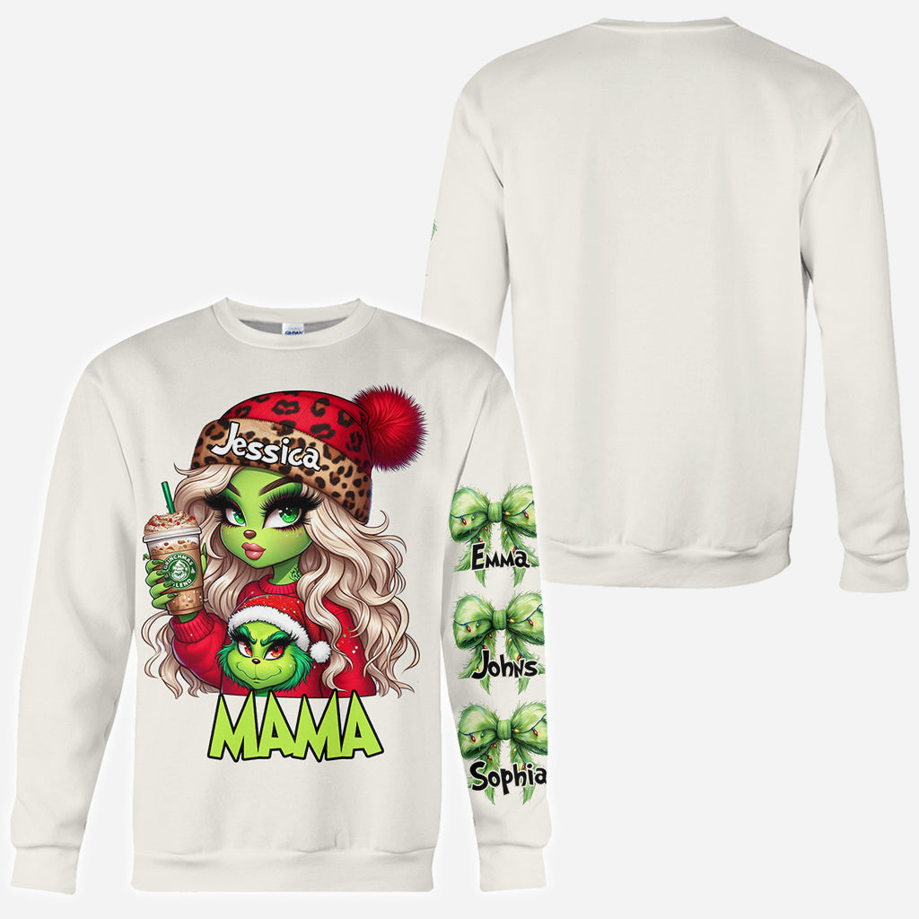 Any Title Grinchy Christmas - Personalized Stole Christmas All Over Shirt