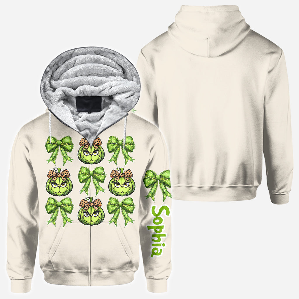 Feeling Extra Grinchy Today - Personalized Stole Christmas All Over Shirt