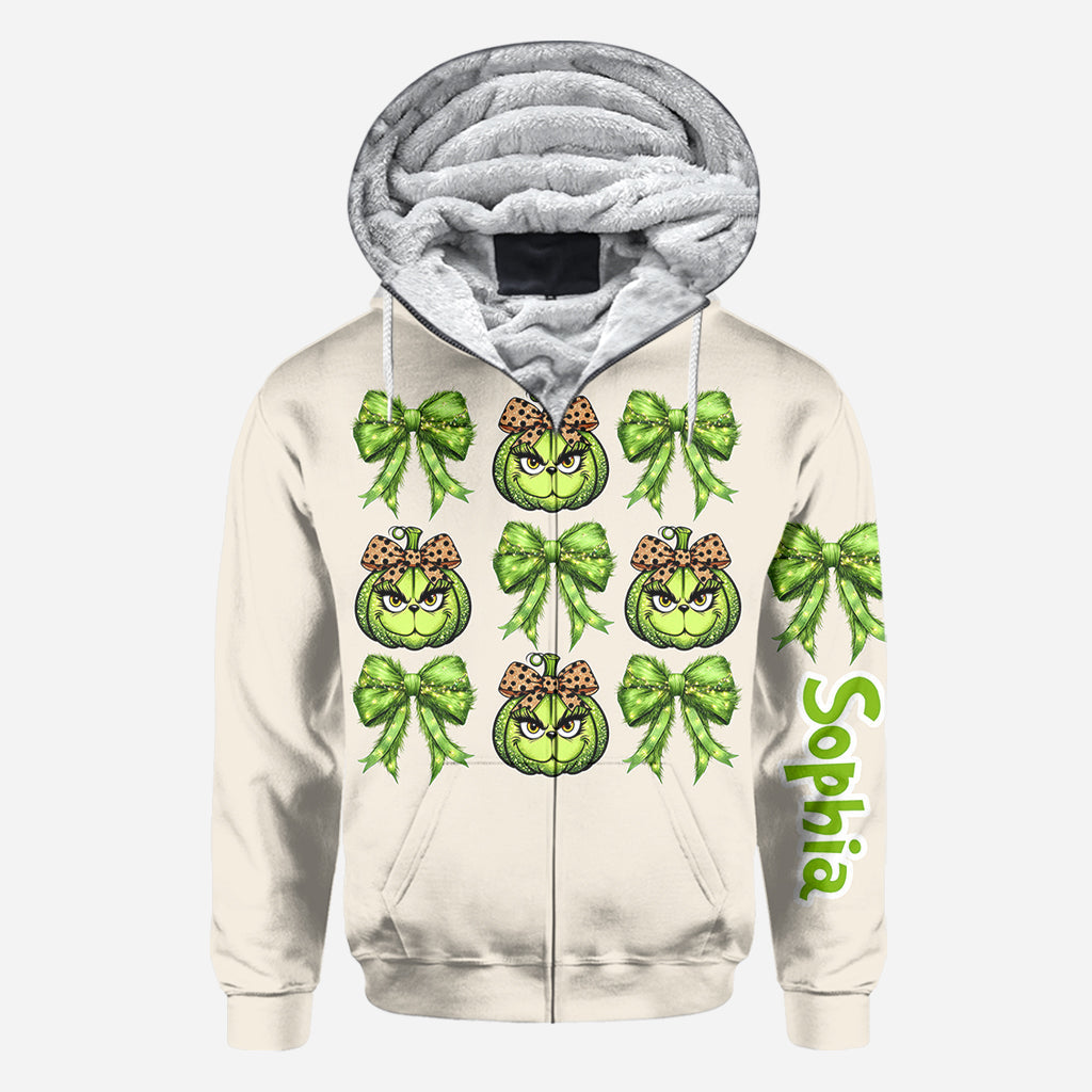 Feeling Extra Grinchy Today - Personalized Stole Christmas All Over Shirt