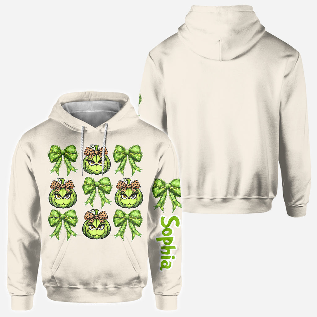 Feeling Extra Grinchy Today - Personalized Stole Christmas All Over Shirt