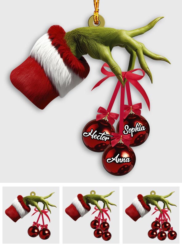 Merry Grinchmas - Personalized Family Ornament