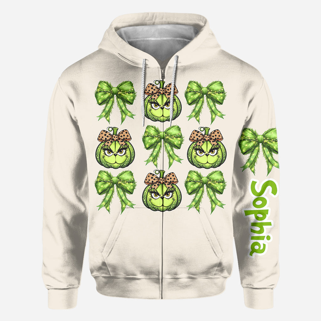 Feeling Extra Grinchy Today - Personalized Stole Christmas All Over Shirt