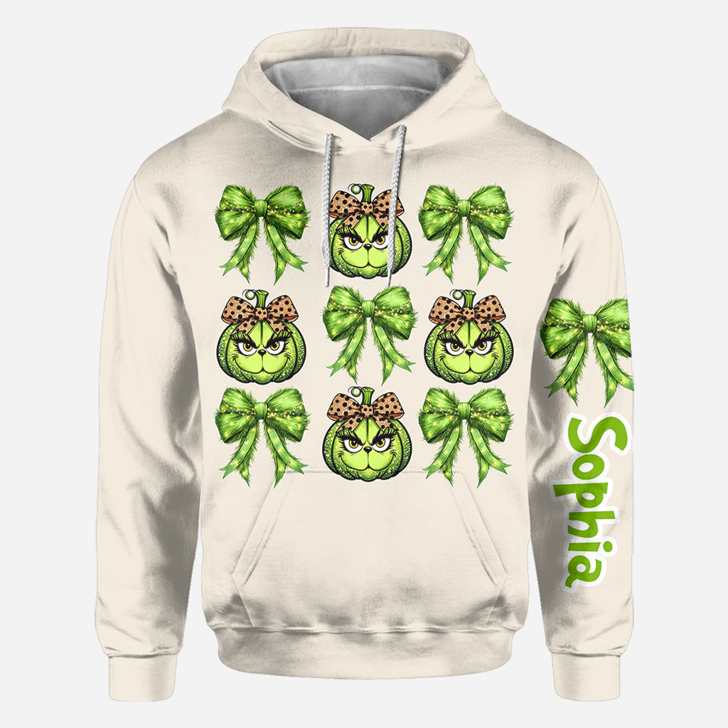 Feeling Extra Grinchy Today - Personalized Stole Christmas All Over Shirt