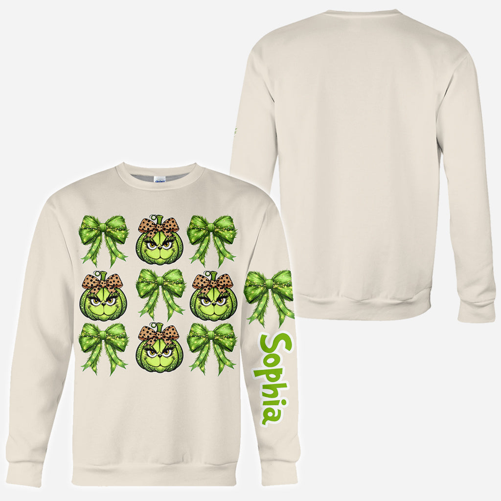Feeling Extra Grinchy Today - Personalized Stole Christmas All Over Shirt