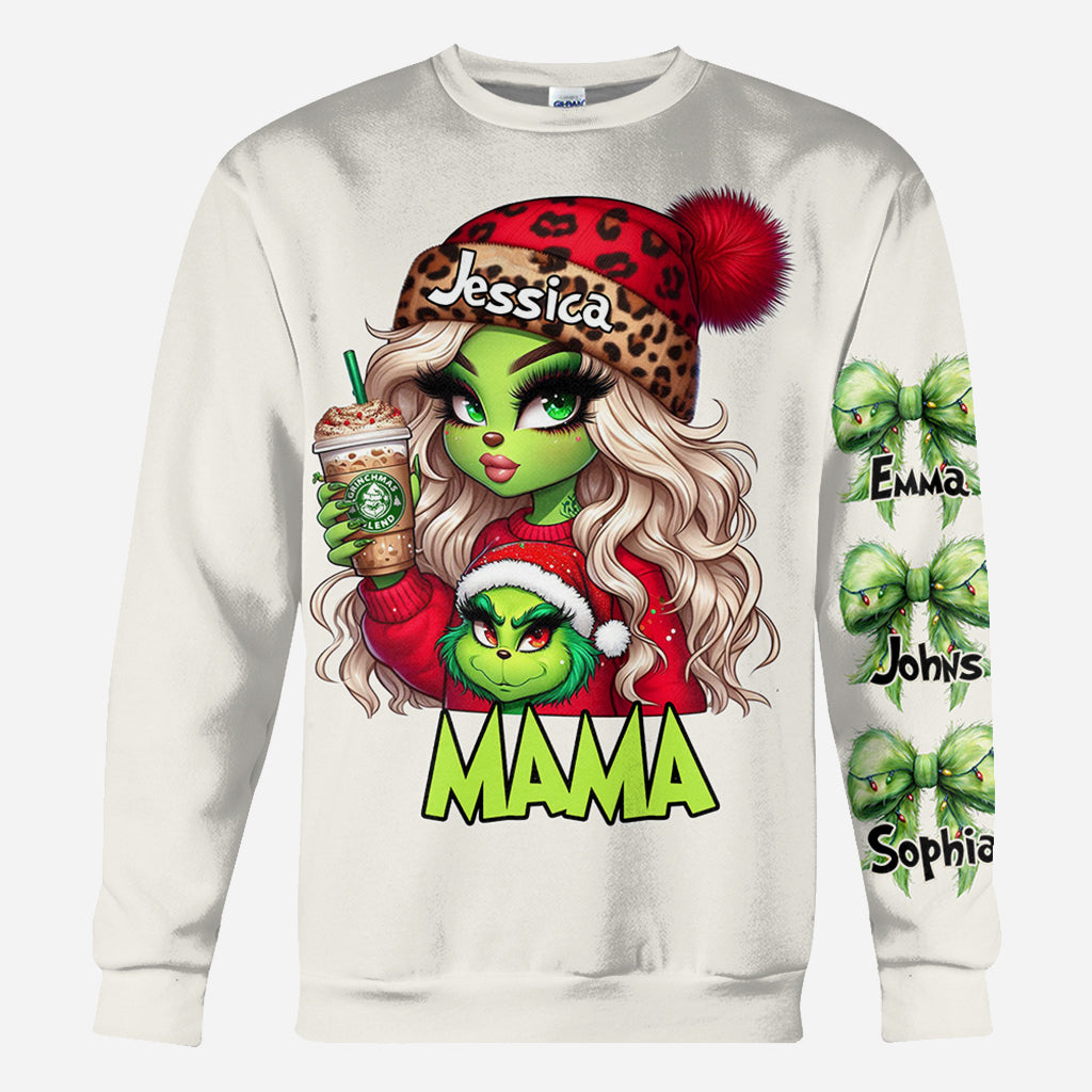 Any Title Grinchy Christmas - Personalized Stole Christmas All Over Shirt
