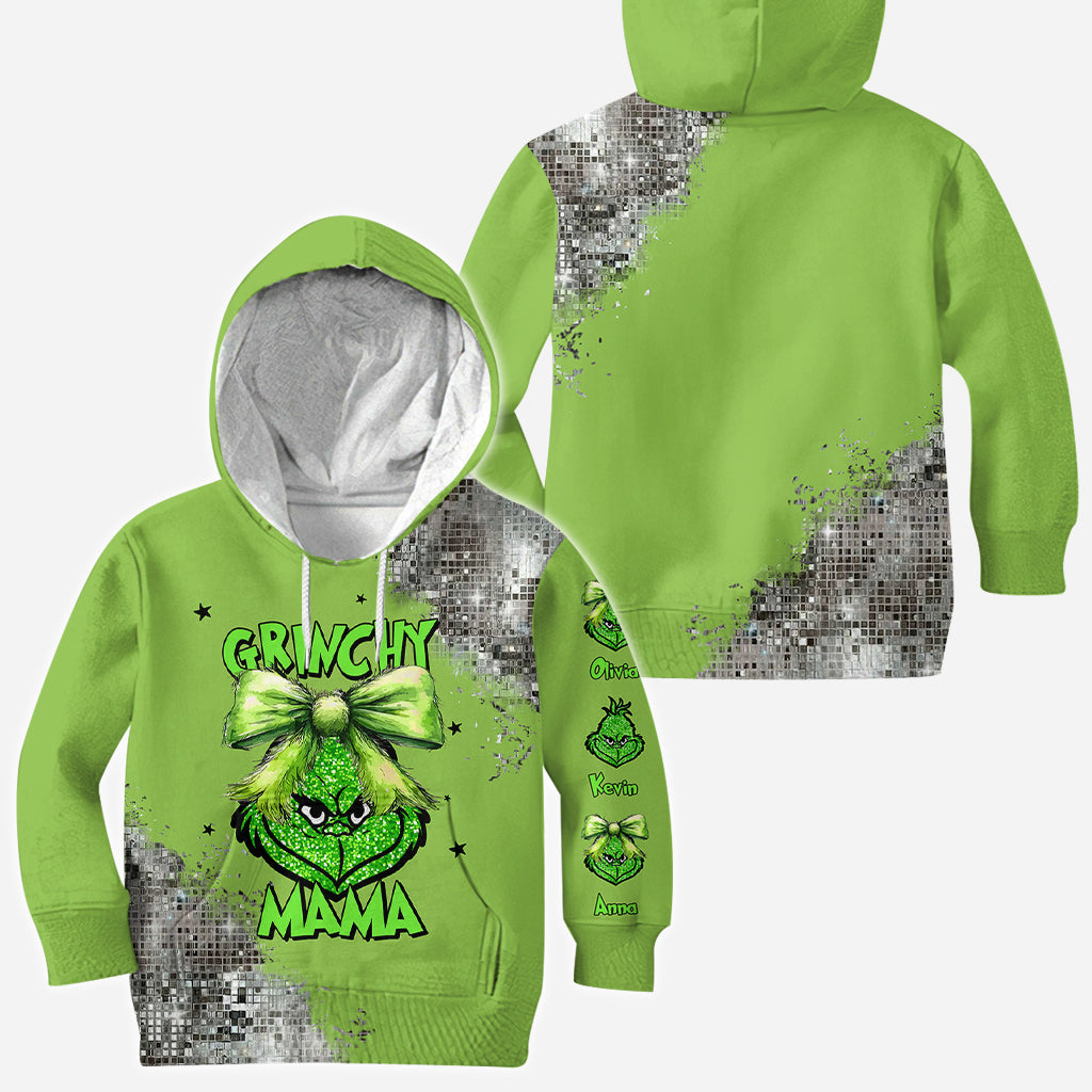 Grinchy Mama - Personalized Stole Christmas All Over Shirt
