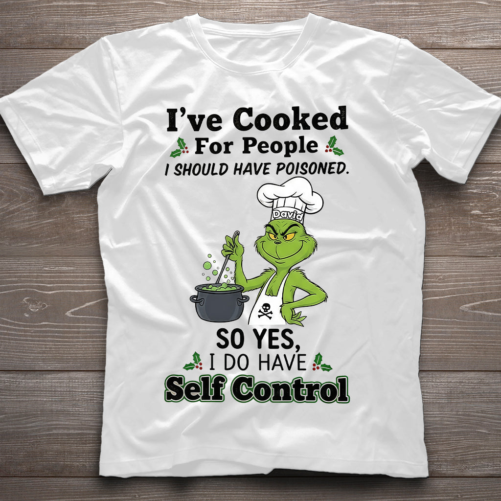 J'ai cuisiné - T-shirt et sweat à capuche personnalisés « J'ai volé Noël »