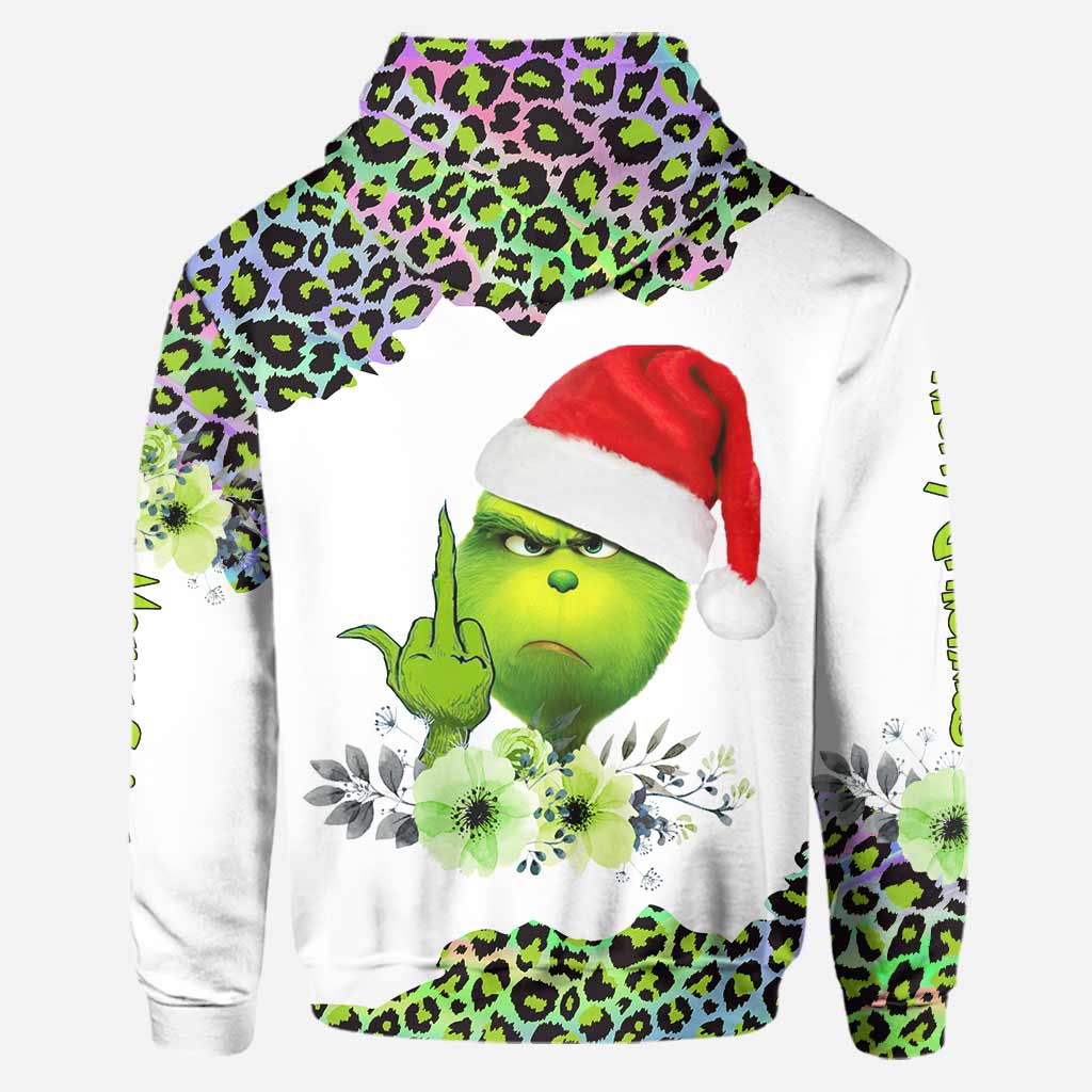 Hologramme Joyeux Noël - Sweat à capuche et legging personnalisés avec étole de Noël