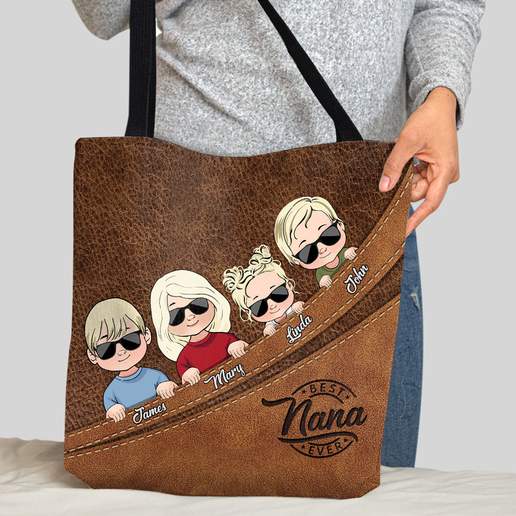 Meilleure grand-mère du monde - Sac fourre-tout personnalisé pour grand-mère