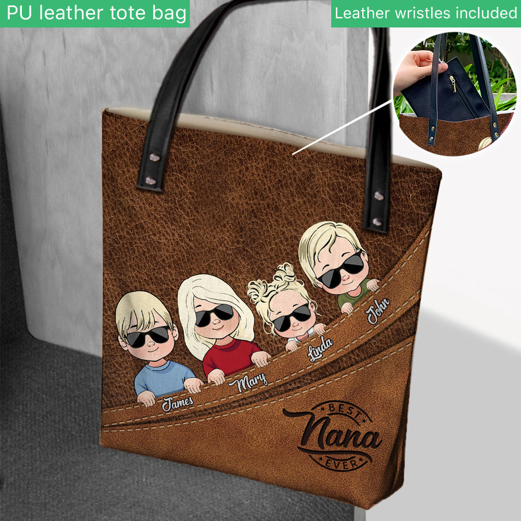 Meilleure grand-mère du monde - Sac fourre-tout personnalisé pour grand-mère