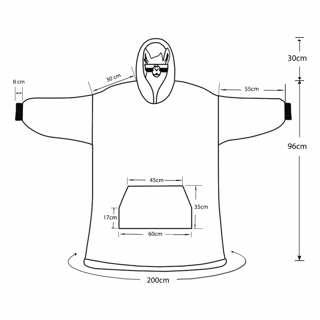 Joyeux Grinchmas - Étole de Noël - Couverture à capuche