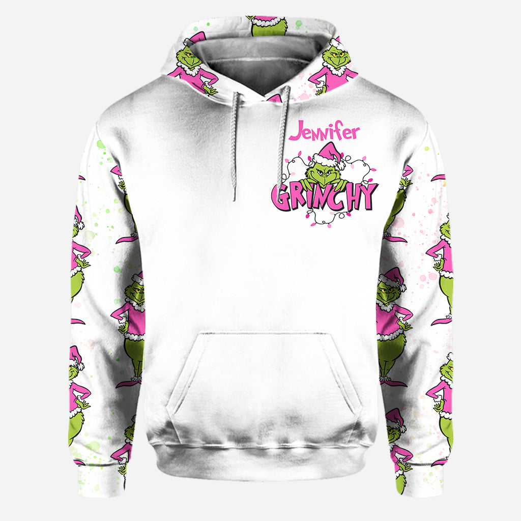 Feeling Extra Grincy - Personalized Stole Christmas Hoodie and Leggings