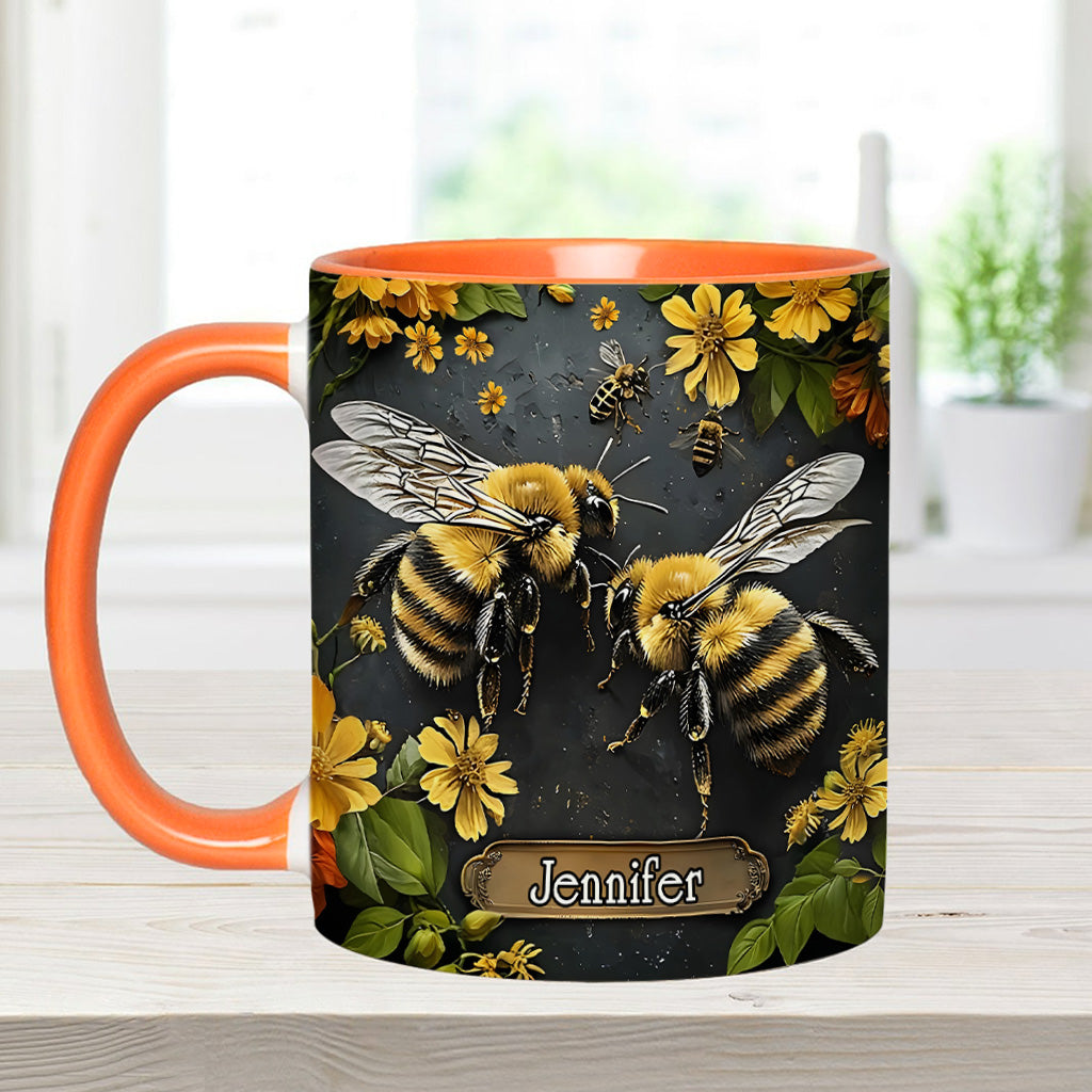 Mug personnalisé « Jardin des abeilles » - Décoration de jardinage