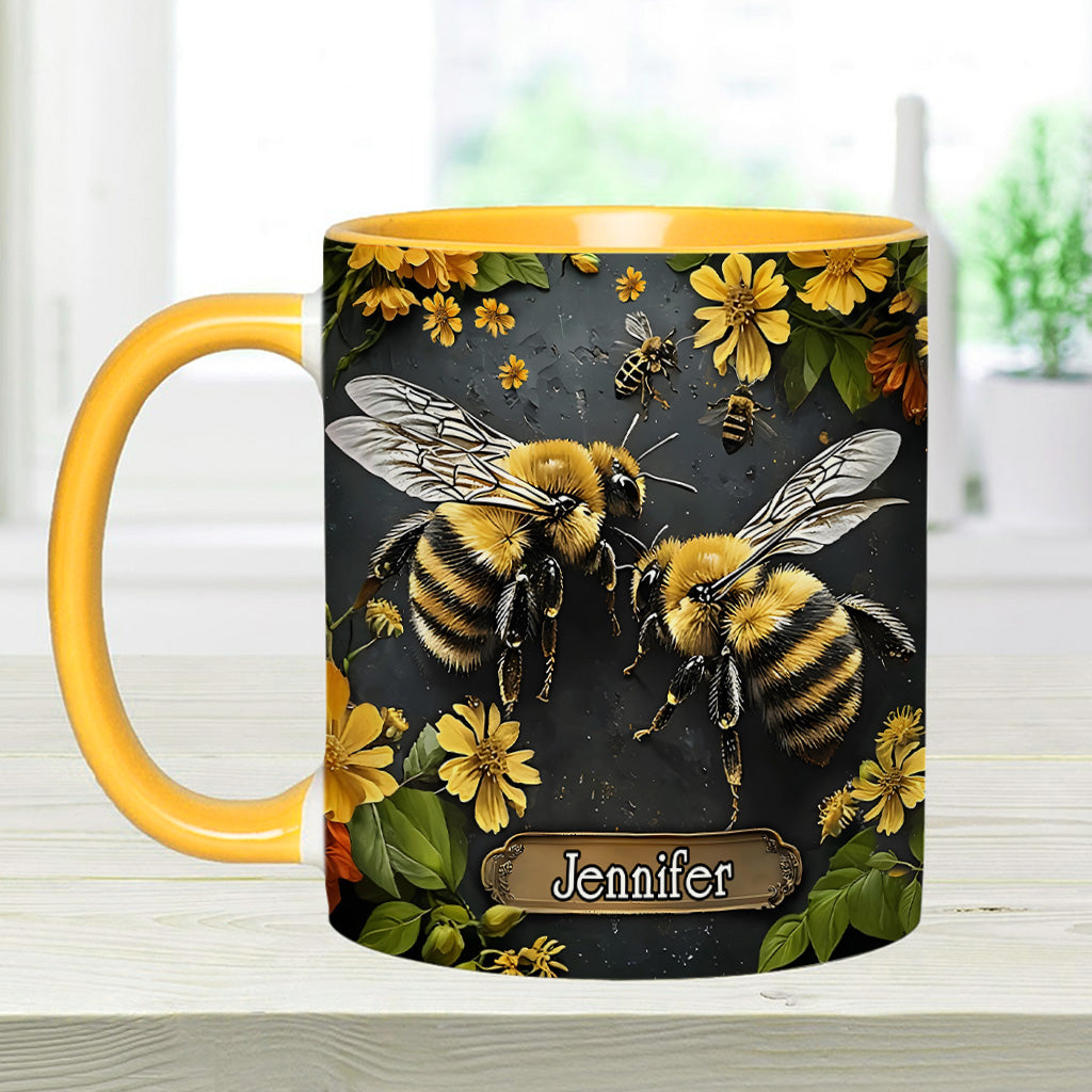 Mug personnalisé « Jardin des abeilles » - Décoration de jardinage