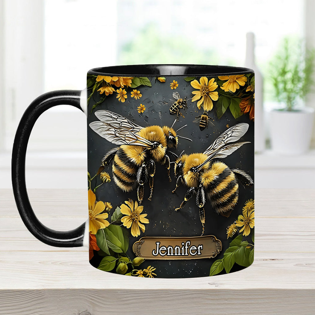 Mug personnalisé « Jardin des abeilles » - Décoration de jardinage