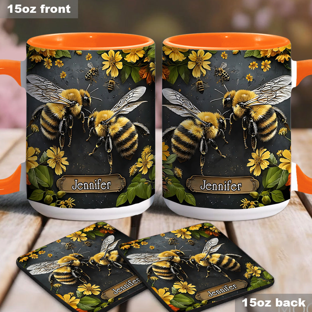 Mug personnalisé « Jardin des abeilles » - Décoration de jardinage
