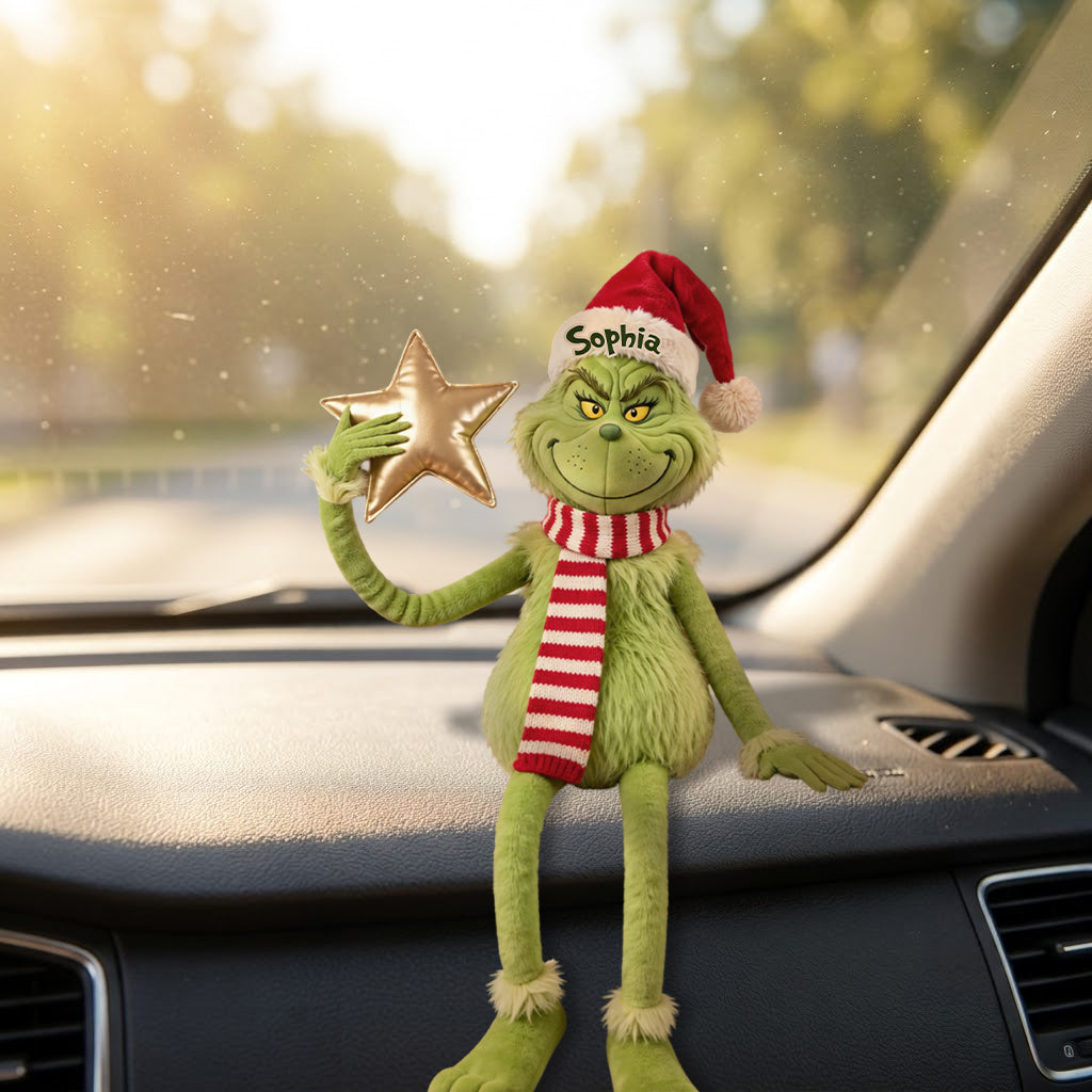 Funny Christmas - Personalized Stole Christmas Posable Plush Doll