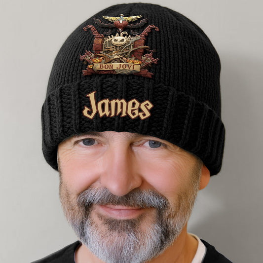 Livin' on a Nightmare Prayer - Personalized King of Rock and Roll Beanie Hat