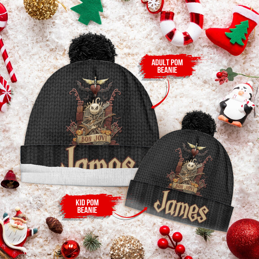 Livin' on a Nightmare Prayer - Personalized King of Rock and Roll Beanie Hat