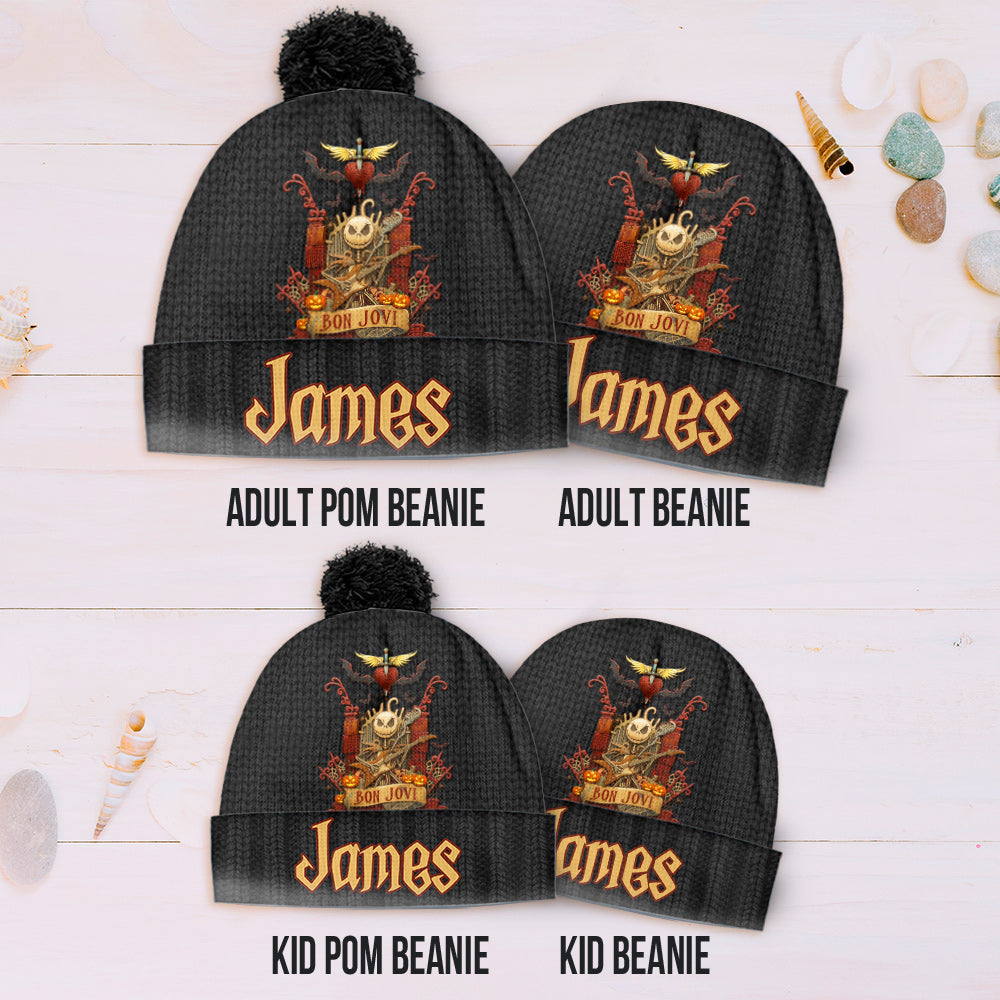 Livin' on a Nightmare Prayer - Personalized King of Rock and Roll Beanie Hat