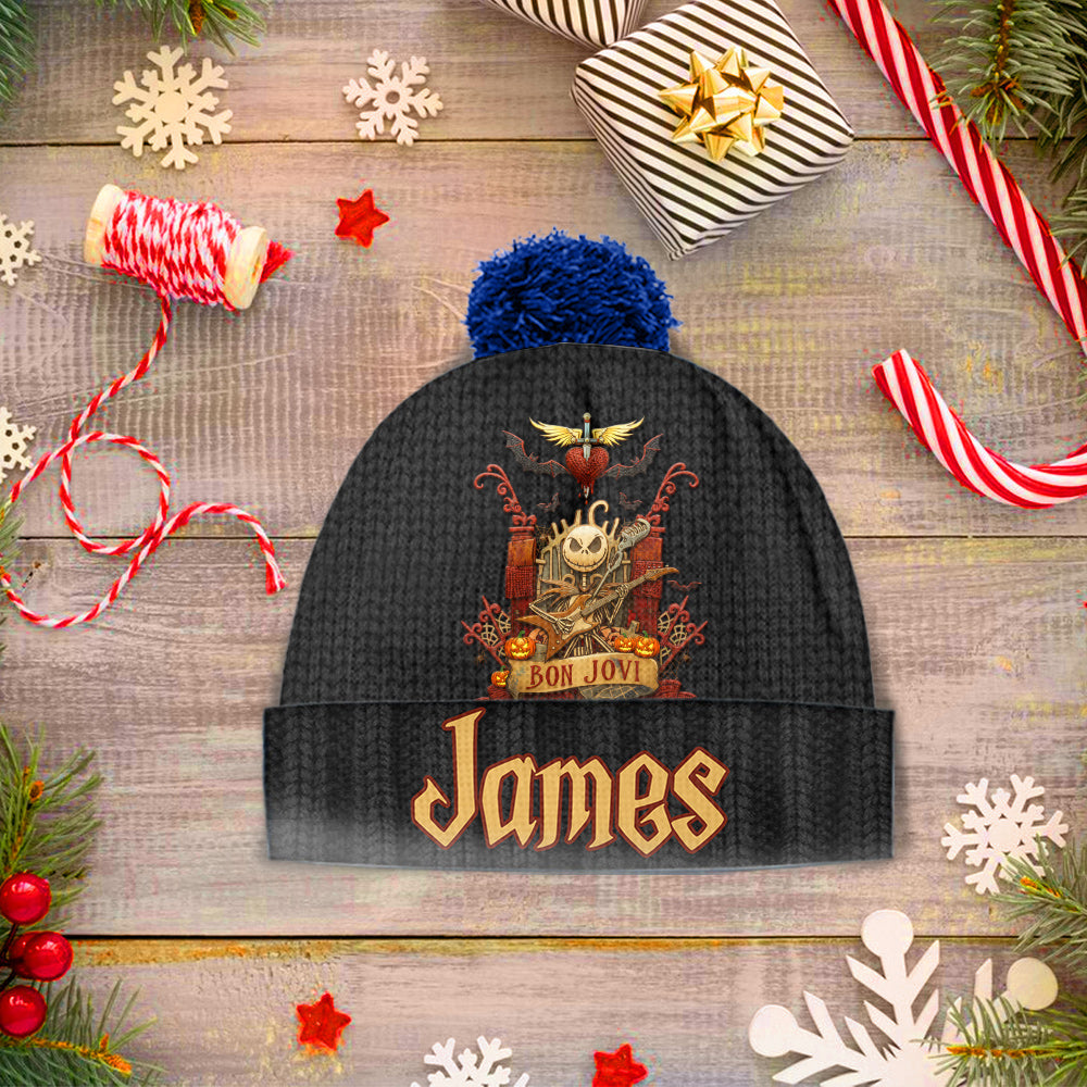 Livin' on a Nightmare Prayer - Personalized King of Rock and Roll Beanie Hat