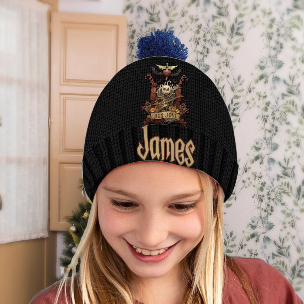 Livin' on a Nightmare Prayer - Personalized King of Rock and Roll Beanie Hat