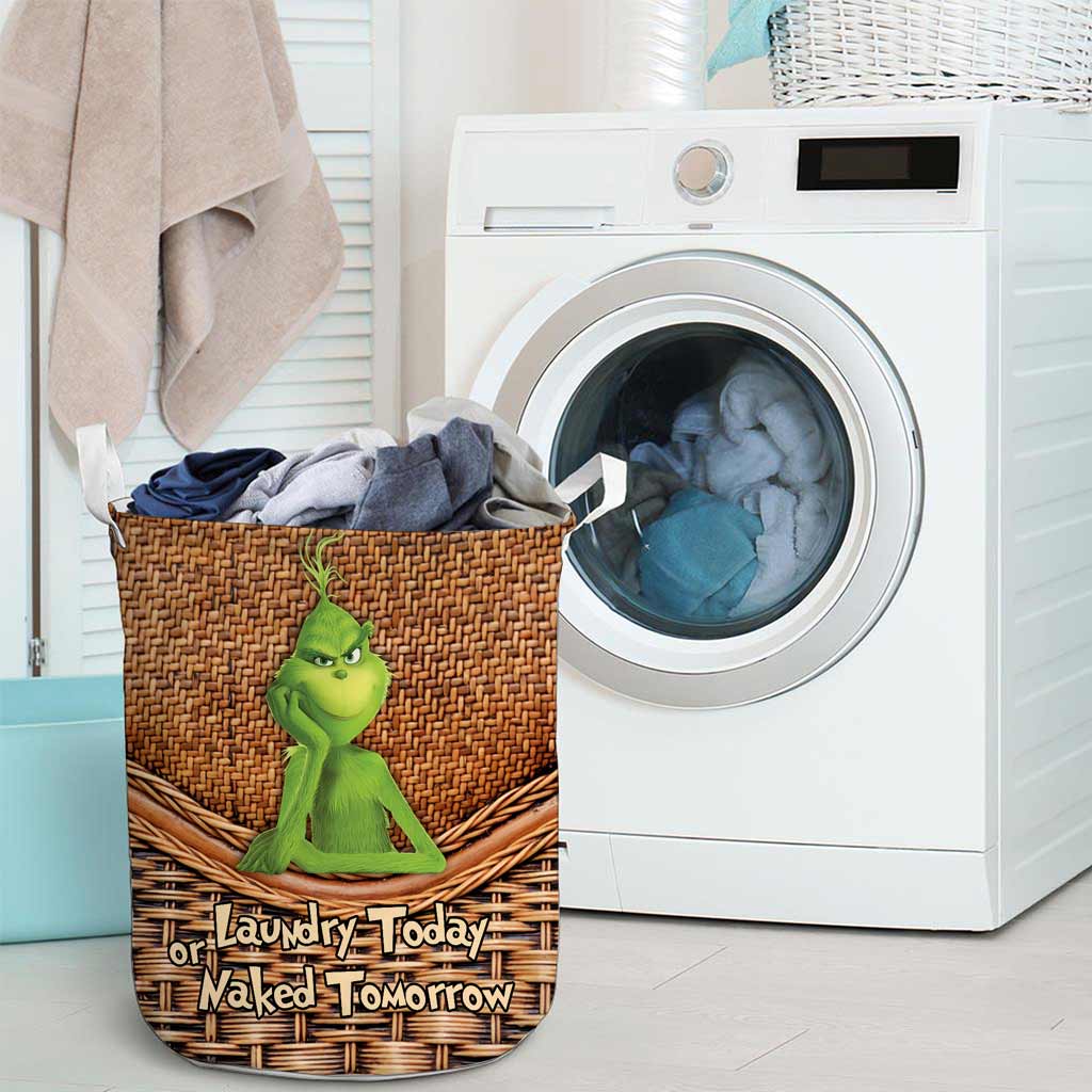 Laundry Today - Stole Christmas Storage Basket With 3D Pattern Print