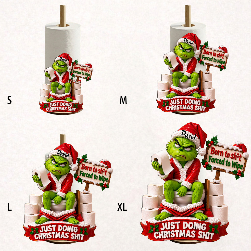 Christmas Decor, Green Monster - Personalized Stole Christmas Paper Towel Stand