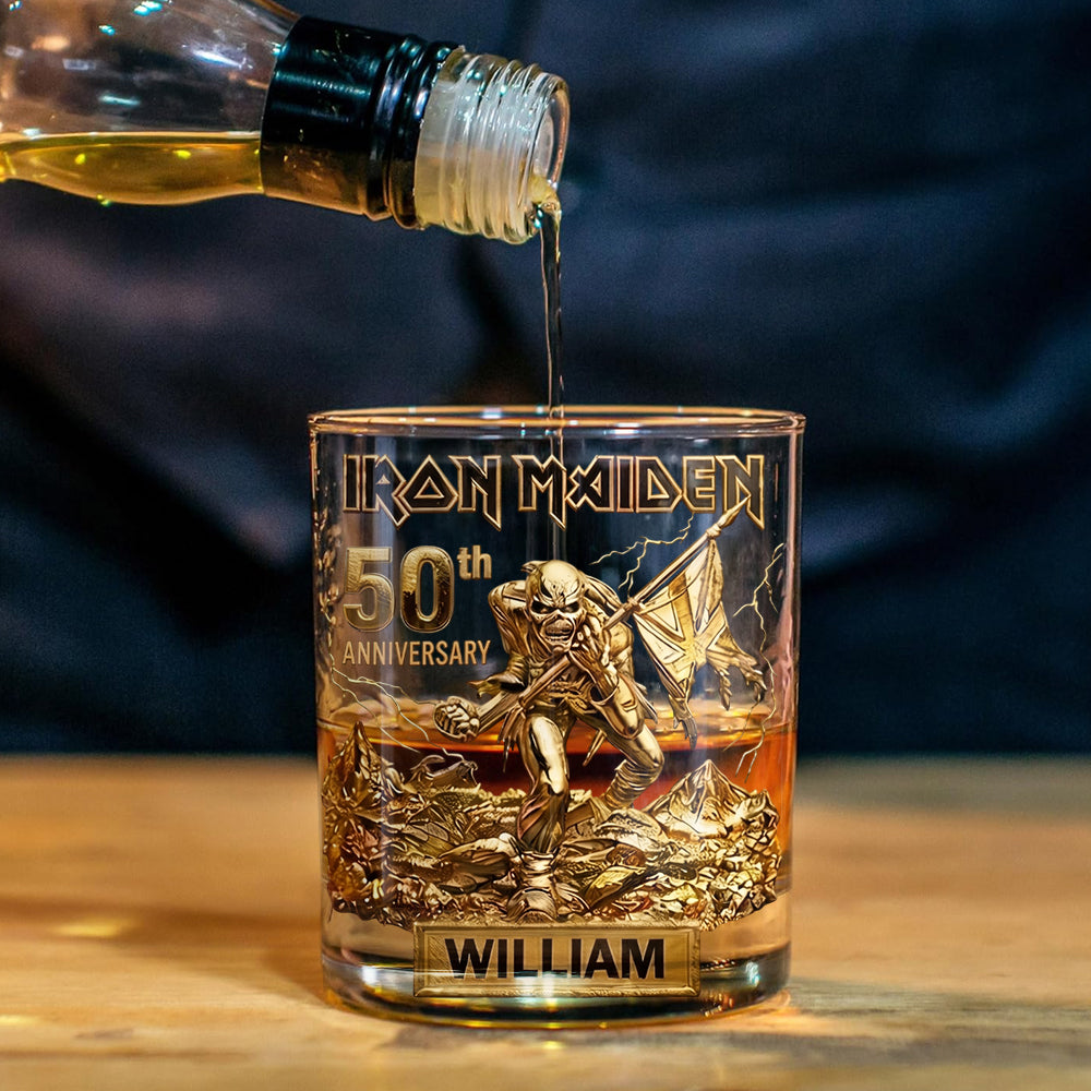 Heavy Metal Anniversary - Personalized Iron Maiden Whiskey Decanter Set