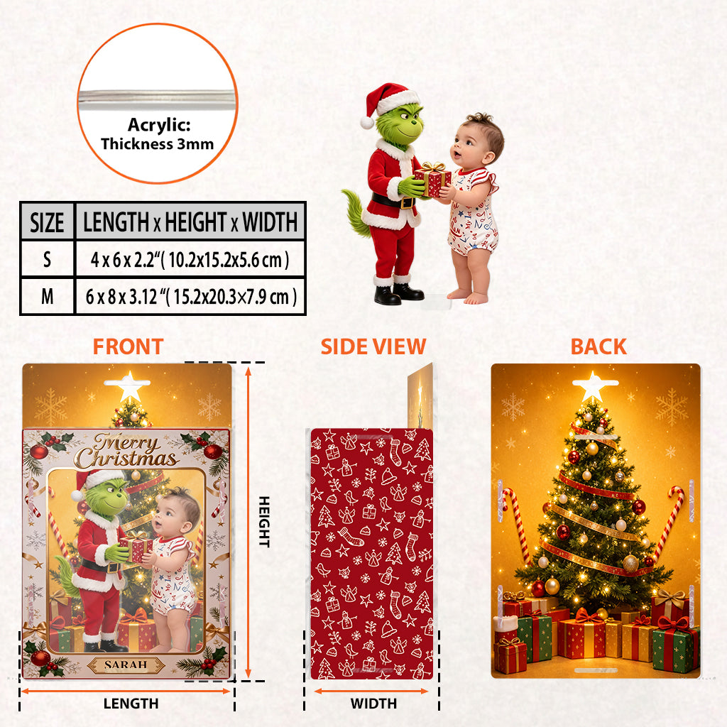 Merry Christmas - Personalized Kid Acrylic Display Box