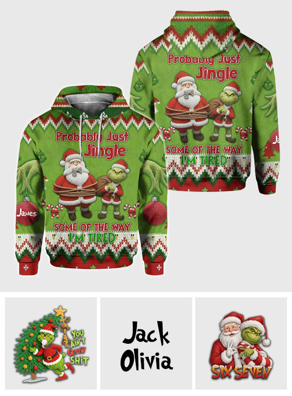 Je vais probablement juste danser un peu, je suis fatigué - T-shirt personnalisé « J'ai volé Noël partout »