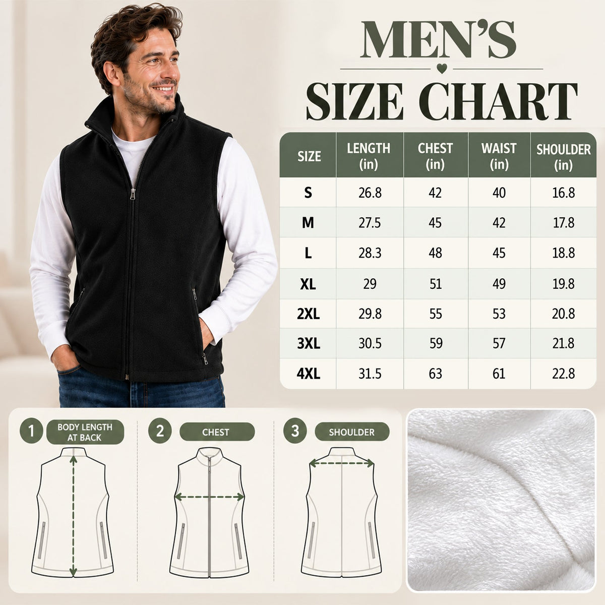 Christmas Is Coming - Personalized Stole Christmas Flannel Fleece Vest